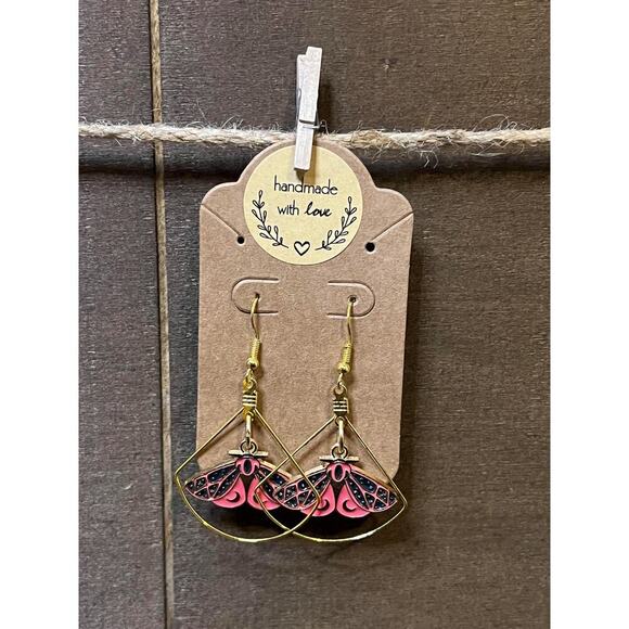 Handmade Jewelry - Handmade Moth Earrings